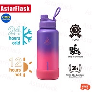 AstarFlask Hydration Tumbler 22oz/32oz/40oz Wide Mouth Sports Wide Lid Double Wall Insulated Vacuum 