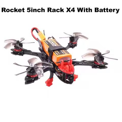 B-CUBE Rocket 5inch FPV Drone Frame Kit Carbon Fiber Racing Quadcopter Freestyle INAV Beatflight F72