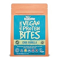 BodyMe Organic Vegan Protein Snack Bites Raw Chia Vanilla 500 g 100 Bite Versions of Our Vegan Protein Bar Gluten Free 11 g Complete Protein 3 Vegan Proteins Essential Amino Acids