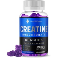Creatine Supplements Gummies, Creatine Monohydrate Pre Workout - 60 Creatine Chews, (1 Month Supply)