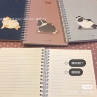 Buku Nota Kucing Super Comel 32K Berbaris Korean Morning Glory Buku Nota Lingkaran Kucing Baharu