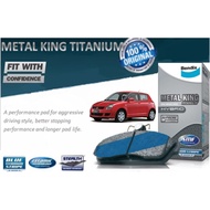 BENDIX METAL KING TITANIUM SUZUKI SWIFT 2005Y FRONT DISC BRAKE PAD  DB1818MKT / HD