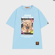 Áo phông tay lỡ Gấu Flash Sale 1436 HY KOREA form rộng nam nữ