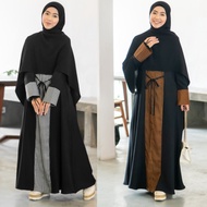 ABAYA MOTIF HITAM PREMIUM | ABAYA GAMIS FORMAL SYARI | ABAYA ZAIDA BY