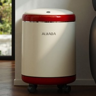 Trash can wastebasket storage bin household with lid large capacity with wheels removable free garba