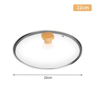 Onetwone Universal type round pan cover Explosion proof glass pan cover 22cm/24cm/26cm/28cm glass pa