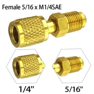 Adapter 1PCS Anti Aging Brass For R410 R32 R22 Gold R32 R410a Refrigerant