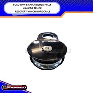FUEL 9TON SNATCH BLOCK PULLY 4X4 CAR TRUCK RECOVERY WINCH ROPE CABLE
