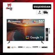 ใหม่ Aconatic ทีวี 55 นิ้ว QLED 4K Google TV รุ่น 55QS1000AN ระบบปฏิบัติการ Google/Netflix & Youtube