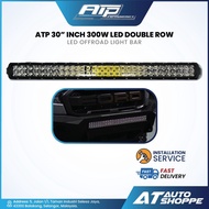 ATP 30 Inch 300W Double Row LED Light Bar White (1 Piece) Offroad