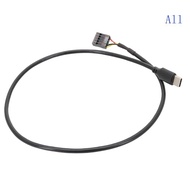 All USB 9 Pin Male to Motherboard USB C Male Adapter Extension Cable Type C USB C Cable for Data Tra