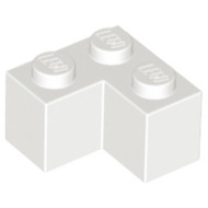 Lego 2357 Brick 2 x 2 Corner white