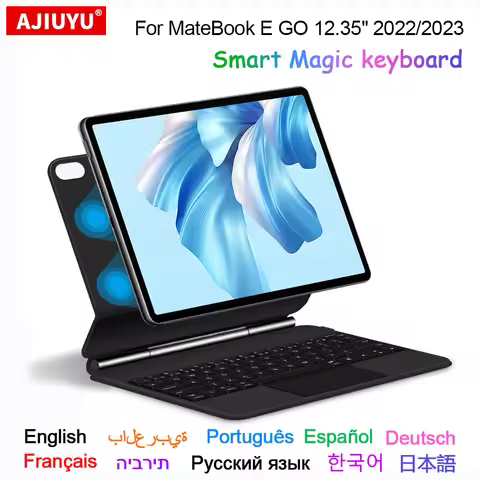 Magnetic Magic Keyboard For HUAWEI MateBook E GO 12.35" 2022 2023 GK-G58 G56 W76 Smart Cover TrackPa