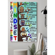 Growth Mindset Poster Wall Art For Classroom Poster Beautiful art