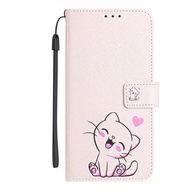 TEMU Stylish Design Leather Case | Wallet With Card Slots Magnetic Cover Compatible With Oppo Reno 1