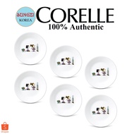 CORELLE Bread &amp; Butter Plate 17cm (6pcs) Snoopy The Home
