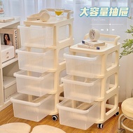 [in stock] Drawer-Type Home Under-Desk Snack Toy Storage Cabinet Organizer Mobile Layered Small Cart