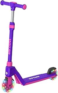 Gotrax K03 Kick Scooter for Kids, 5" LED Lighted Wheels and Adjustable Handlebars, Lightweight Design and Anti-Slip Deck, Max Load 110 Lbs, Kids Scooter for Boys &amp; Girls Ages 3+, Purple