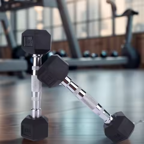 Hex Dumbbell Set Non-slip Handle Fitness Dumbbell Ergonomic Rubber Coated Dumbbell Exercise Dumbbell