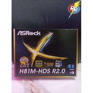 Motherboard Mobo Mainboard ASRock H81 1150 Type H81M-HDS R2.0 Ada HDMI