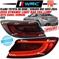 Vland Toyota 86 GR86 / Subaru BRZ 2022 - 2024 0555 Dynamic Light Bar Tail Lamp With Signal Running
