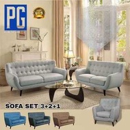 PG HOME:-LIVING ROOM SOFA SET (3+2+1),WITH POCKET SPRING/ SOFA SET