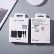 Original 45W PD Adaptive Fast Charger 2.0 Adapter 1M 5A USB TYPE C To Type C Cable For Samsung Galax
