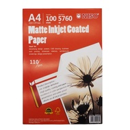 Niso A4 110gsm Matte Inkjet Coated Paper (100pcs/Pack)