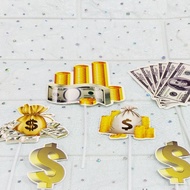 Dollar bag paper cards for cake decoration (combo of 5 sets)