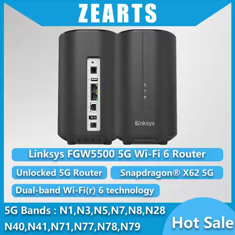 Linksys FGW5500 openwrt system 5G WiFi 6 AX5400 Router Qualcomm® SDX62 supports 5G network CA