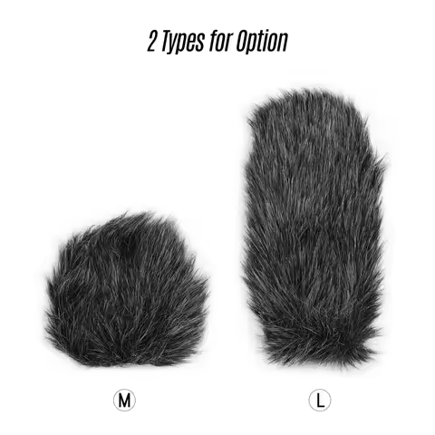 On-camera Microphone Furry Windscreen Mic Windshield Cover Muff For RODE VideoMic GO/ TAKSTAR SGC-59