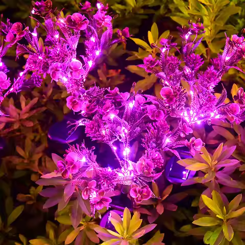 1pc Solar Butterfly Orchid Flower Light Outdoor Private Garden Decorative Ground Plug-in Light Solar