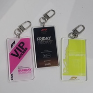 GANTUNGAN Formula 1 Paddock Pass Keychain | Paddock Pass Formula 1 Keychain