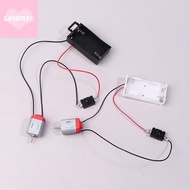 [guyumao]  White 130 Motor Kit With 2xAA Battery Storage Case And Switch 16500 RPM Mini DIY Electron