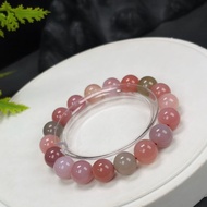 糖果鹽源瑪瑙手串11mm鹽源串珠手錬天然油潤細膩多彩單圈女款