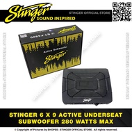 Stinger Underseat Subwoofer Car Speaker Kereta Built-In Amplifier Active Subwoofer 6x9 Speaker Kereta