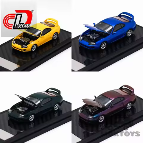 LCD 1:64 Supra Mk4 A80 Yellow Blue Green Magic Purple Diecast Model Car