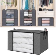 YUUKII Foldable Storage Box, 35L/60L/90L Dustproof Clothes Storage Bins, Sundries Organizer Transpar