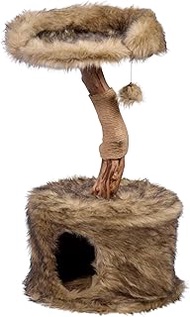 dobar Ruby Designer Tree with Natural Trunk and Play Ball Furniture with Cat Den and Lying Surface D