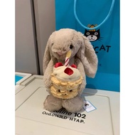Jellycat Beige Hug Birthday Cake Bonnie Rabbit