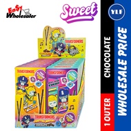TRANSFORMERS COATED BISCUIT CHOCOLATE 32G x 12 units /WHOLESALE PRICE