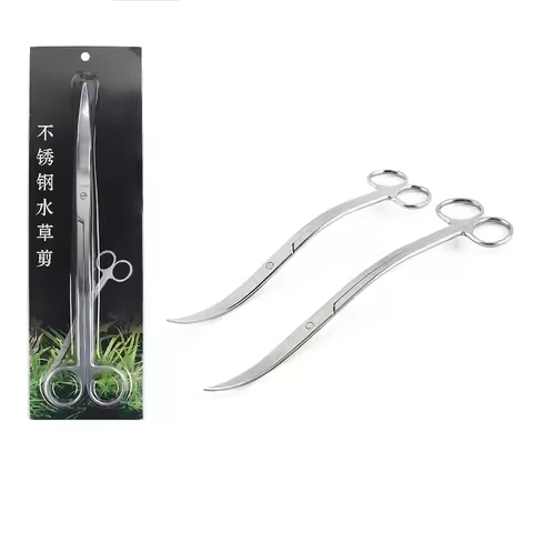 Aquatic Plant Tools ADA Quality 4.0mm Thickness Straight Shear Bend Shear Wave Aquatic Scissors Aqua