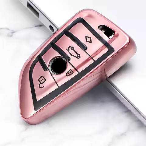 Auto TPU Car Key Case Cover Shell Fob Holder Protector Keychain For BMW X5 F15 X6 F16 G30 X1 F48 F39