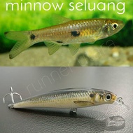 Fishing lure gewang minnow ikan anak seluang casting sebarau siakap joran toman hook umpan bait rapa