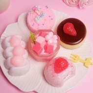 5 Pcs Handmade Taba Squishy Toy Ultra-Realistic Dessert Cookie Look Sticky Squishy Toys for Stress R