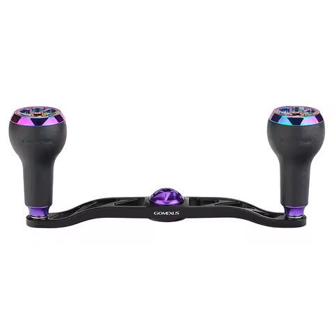 GOMEXUS 100mm Crank Power Handle with 27mm TPE Knob for Shimano 13 Fishing Daiwa Abu Garcia Okuma Le