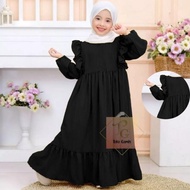 hk3 Gamis Anak Perempuan Remaja Usia Tanggung Syari Bahan Crinkle