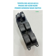 TOYOTA COROLLA SEG AE110 AE111 / LAND CRUISER PRADO J90 VZJ90 RZJ90 POWER WINDOW SWITCH MAIN SWITCH 