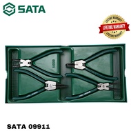 SATA 09911 4PCS SNAP RING PLIERS TRAY SET / SNAP RING EXTERNAL / SNAP RING INTERNAL / PLIER / TOOL S