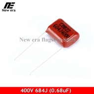 ตัวเก็บประจุฟิล์มโพรพิลีนCBB22 400V 684J (0.68UF) Pitch 15มม. 684J400V 400V 684 Cbb 20ชิ้น